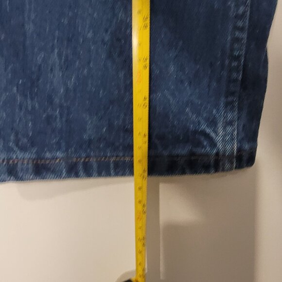 Rustler Vintage Women's Blue 100% Cotton High Rise Straight Leg Jean Size 38X30 - Picture 10 of 15
